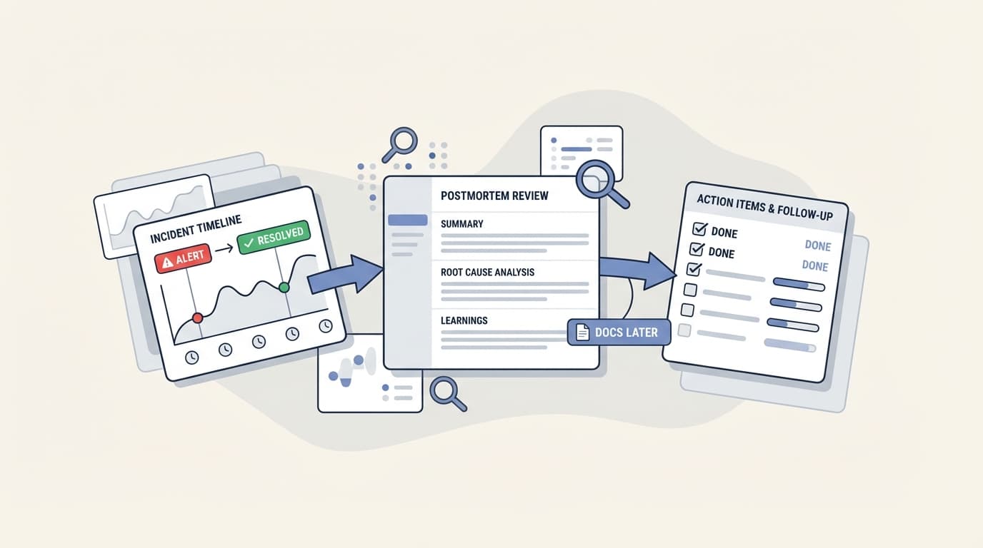 Cover Image for The docs later postmortem pattern: A guide to learning from incidents